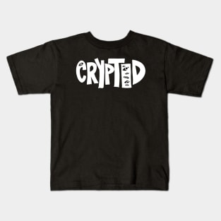 CRYPTID (white) Kids T-Shirt